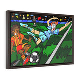 Performance within a performance - Framed Canvas Print