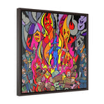 Burn the Witch - Framed Canvas Print