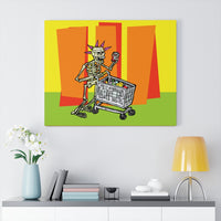 Shop to Death - Canvas Print