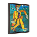 Zombie Stroll - Framed Canvas Print