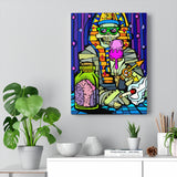 Pharaoh takes phive - Canvas Print