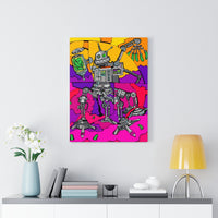 Robot Pickle Plucker - Canvas Print