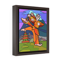 Shaolin Monk- Framed Canvas Print