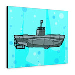 Sub Blue- Canvas Print