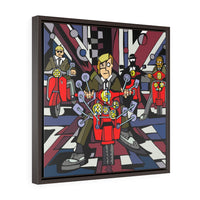 Mods - Framed Canvas Print