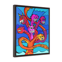 Sea Serpent - Scyllia - Framed Canvas Print