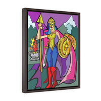 Amazon Warrior - Framed Canvas Print