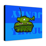 Tank Blue - Canvas Print