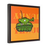 Tank Orange - Framed Canvas Print