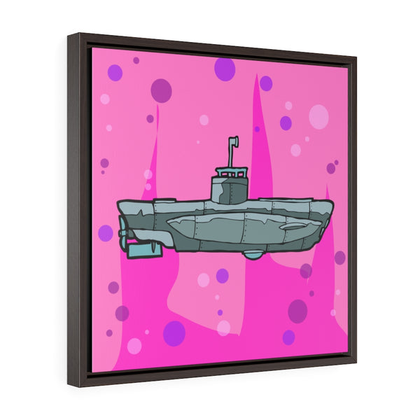 Sub Pink - Framed Canvas Print