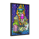 Pharaoh takes phive - Framed Canvas Print