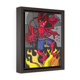 Naughty Imp - Framed Canvas Print