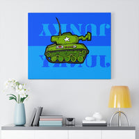 Tank Blue - Canvas Print