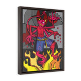 Naughty Imp - Framed Canvas Print