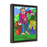 Tipsy Giant - Framed Canvas Print