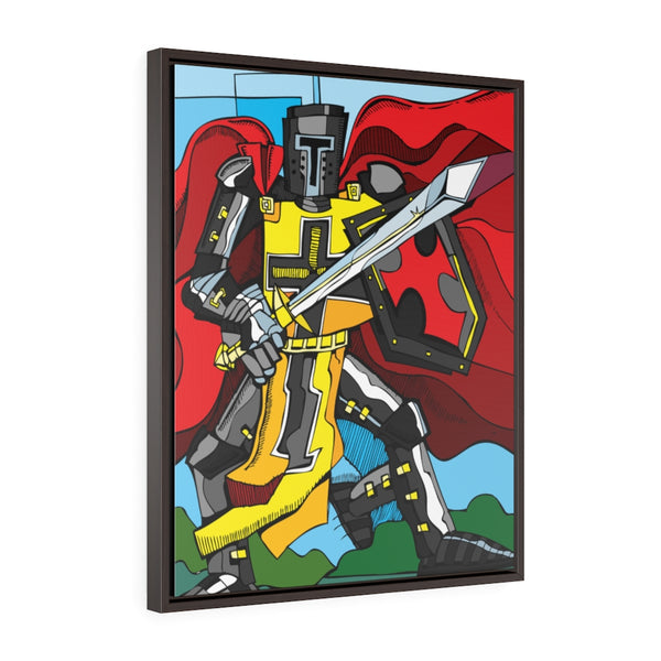 Black Knight - Framed Canvas Print