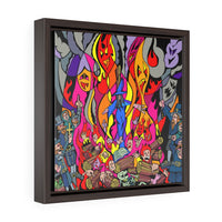 Burn the Witch - Framed Canvas Print