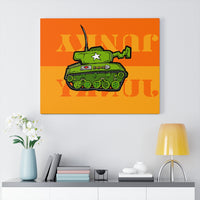 Tank Orange - Canvas Print