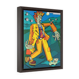 Zombie Stroll - Framed Canvas Print