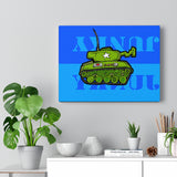 Tank Blue - Canvas Print