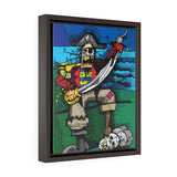 Salty Pirate - Framed Canvas Print