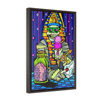 Pharaoh takes phive - Framed Canvas Print