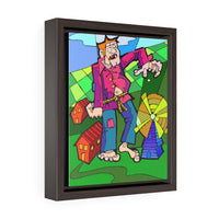 Tipsy Giant - Framed Canvas Print