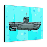 Sub Blue- Canvas Print