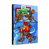 Old Time Hockey - Canvas Print