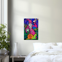 Wizard and the Snail - Metal Print