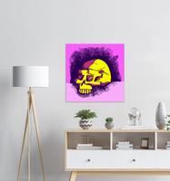 Pensive Skull - Metal Print