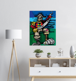 Salty Pirate - Metal Print