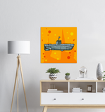 Sub Orange - Metal Print