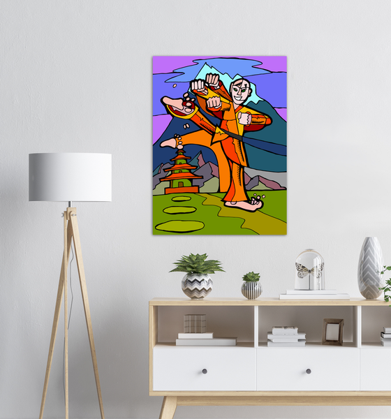 Shaolin Monk - Metal Print